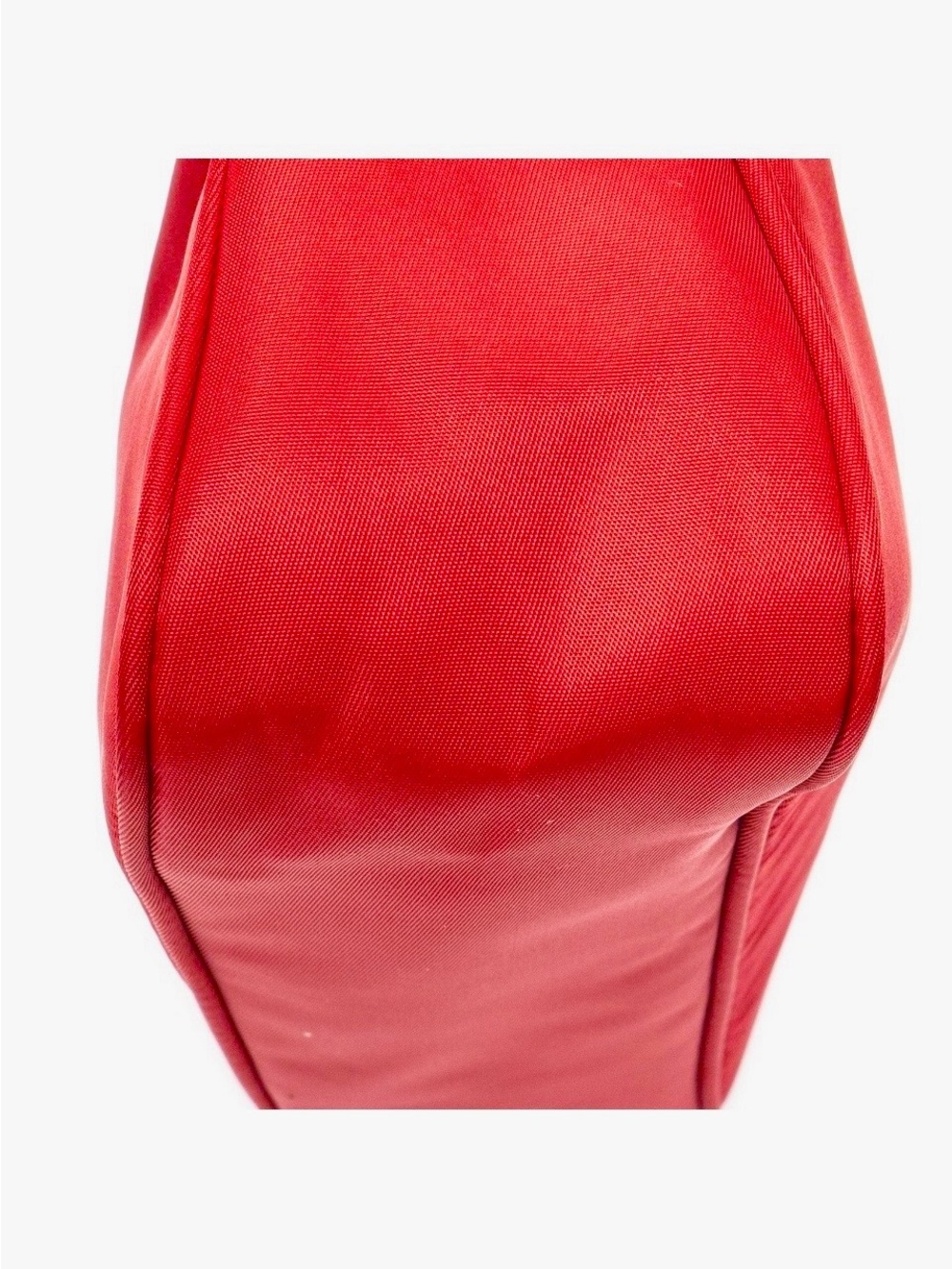 Prada⭐️Tessuto Mini Bag.. Bright Red Nylon Hobo Shoulder Bag - Picture 13 of 16